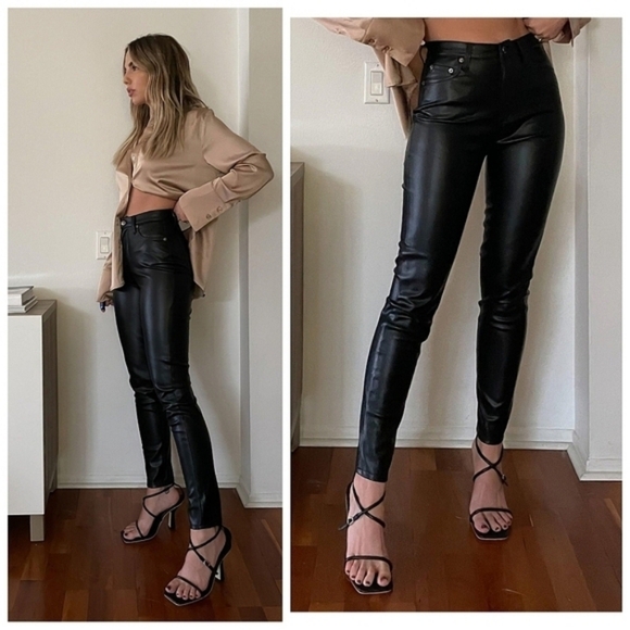 PISTOLA Aline High Rise Skinny Pant in Slate Black - Picture 2 of 11